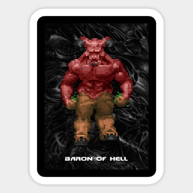 Baron of Hell Sticker by Beegeedoubleyou